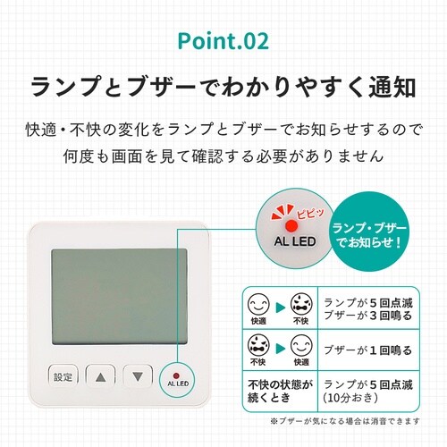 アイメディア 快適不快を知らせてくれる温湿度計