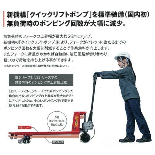 コレック NE型ハンドパレットトラック 1000k