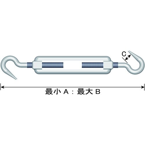 DAIDOHANT ステンレス ターンバックル 両