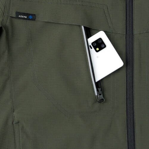 アイトス 長袖ブルゾン(男女兼用)AZ4101 ブ