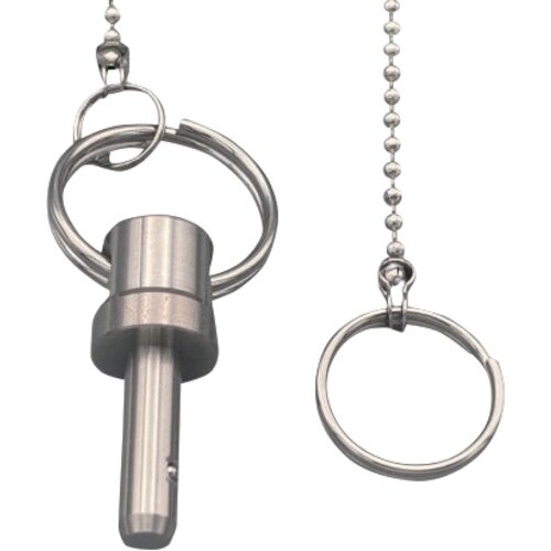 ラクテム ボールロックピン 脱落防止チェーン付 Φ