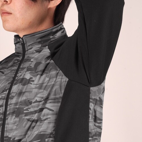 カジメイク ピンソニックキルトジャケット ブラック