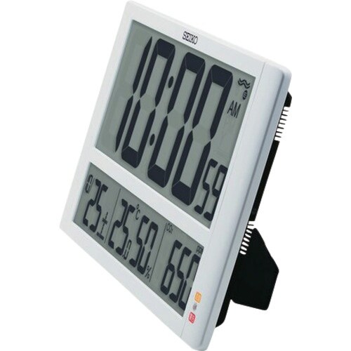 SEIKO デジタル電波時計 SQ449W 白パー