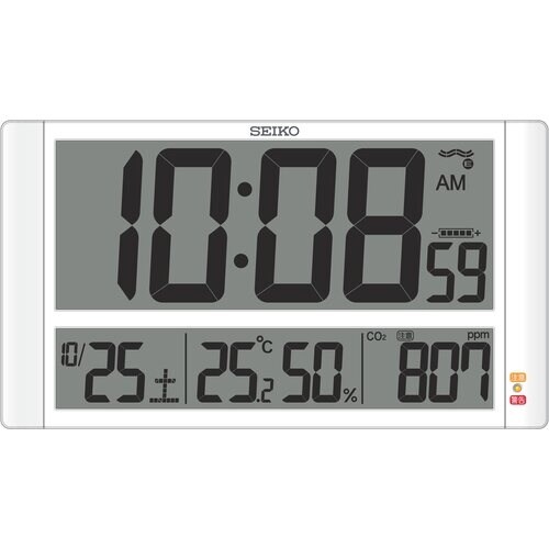 SEIKO デジタル電波時計 SQ449W 白パー