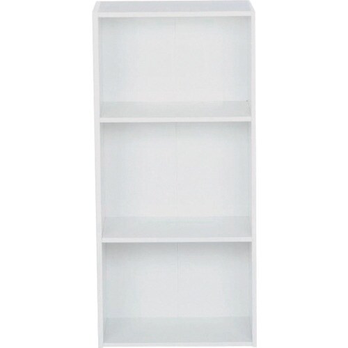 不二貿易 カラーボックス 可動棚3段 WH