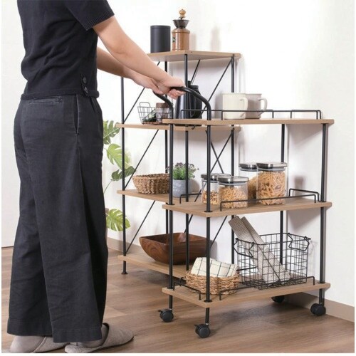 不二貿易 EZBOツイストロック キッチンカート