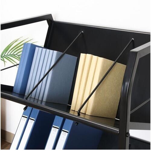 不二貿易 ファイルワゴン2段 ブラック