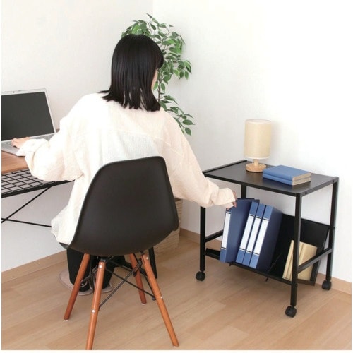 不二貿易 ファイルワゴン1段 ブラック