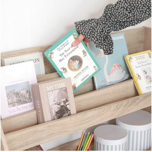 不二貿易 ブックラック 80幅 オーク