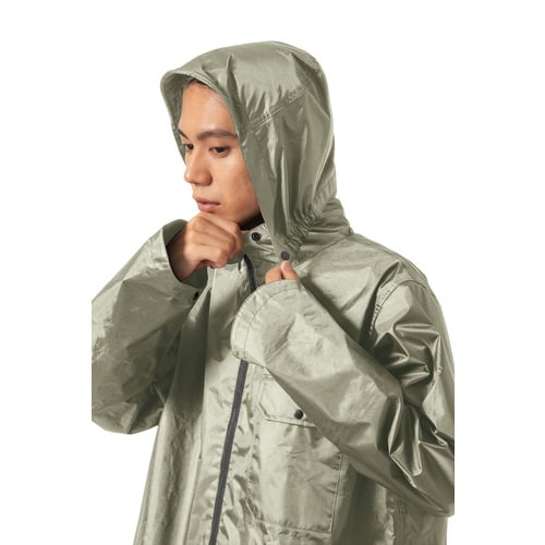 Makku いぶし銀レインスーツ2 ライトグレー