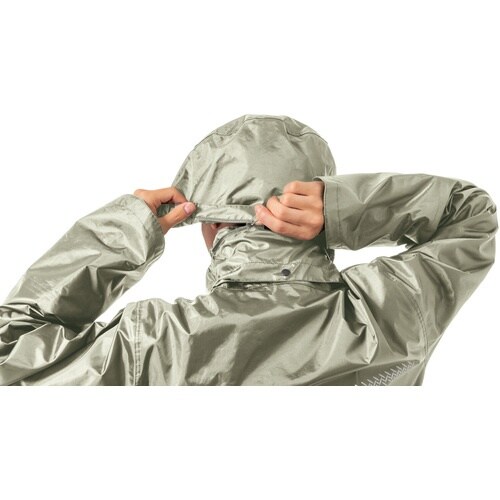 Makku いぶし銀レインスーツ2 ライトグレー