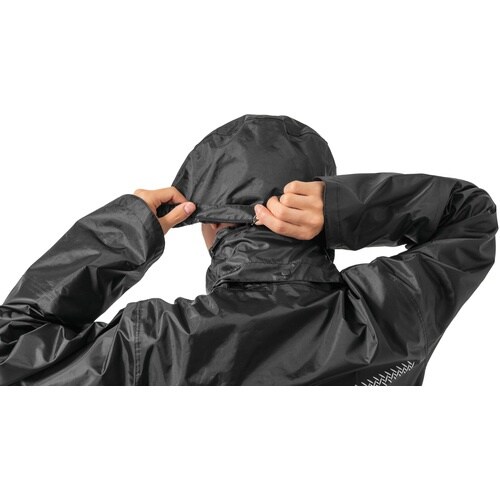 Makku いぶし銀レインスーツ2 ブラック LL