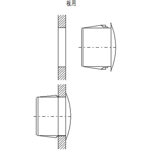ラクテム 多目的穴埋めキャップ 黒色 No.25