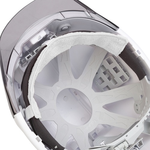 タジマ ヘルメット 汗取りタオル ホワイト