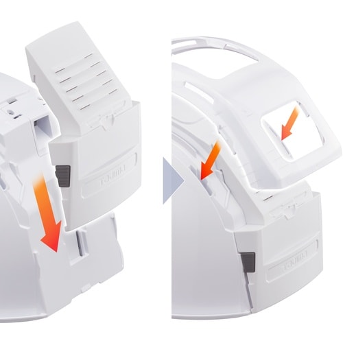 タジマ ヘルメット セフメット用リアカバー ホワイ