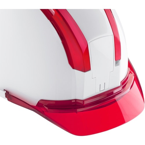 タジマ ヘルメット セフメット用ヒサシ クリアレッ