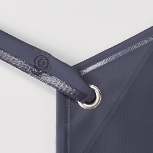 船橋 ビニロンエプロン 胸 首掛け ネイビー/レッ