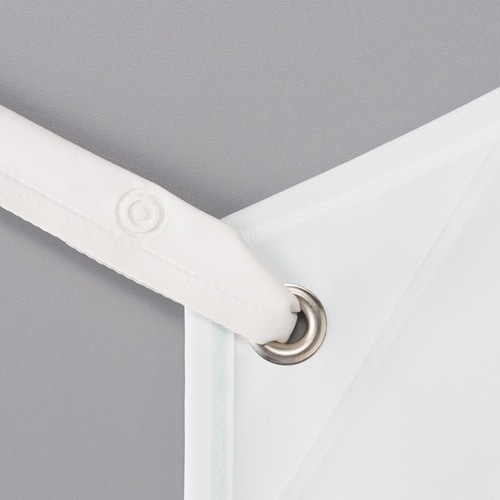 船橋 ビニロンエプロン 胸 首掛け ホワイト/グリ