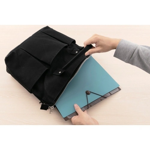ナカバヤシ バッグインファイルA46ポケットブルー