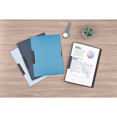 ナカバヤシ スイングクリップファイルA4ブルー