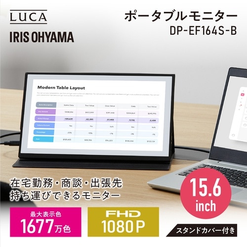 IRIS 110455 ポータブルモニター 15.