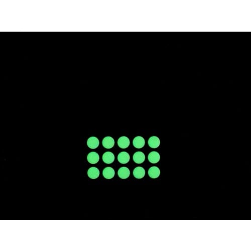 アルファフラッシュ 蓄光テープ 超高輝度蓄光 丸型