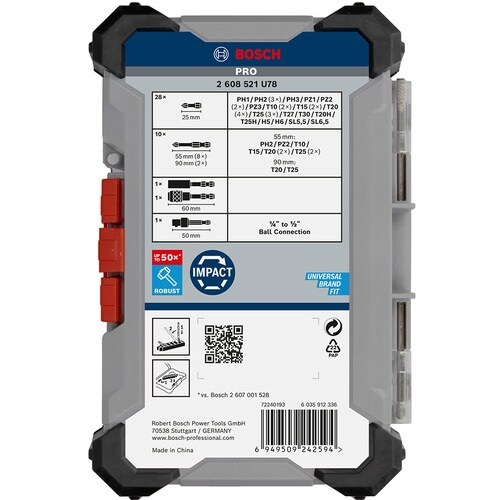 ボッシュ PROドライバービットセット 41本入り