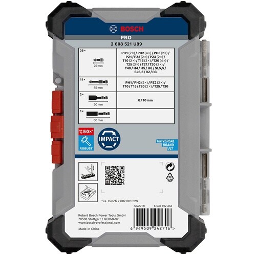 ボッシュ PROドライバービットセット 50本入り