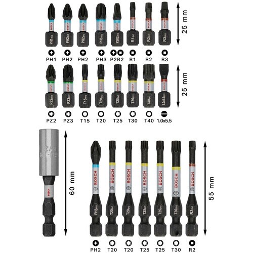 ボッシュ PROドライバービットセット 24本入り