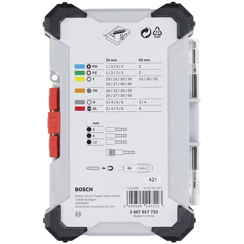 ボッシュ ドライバービット+ハンドドライバーセット