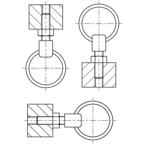 ラクテム リング付ボルト ステンレス M4−8