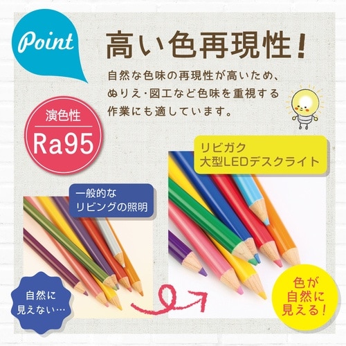 ソニック リビガクLED大型デスクライト 調光機能