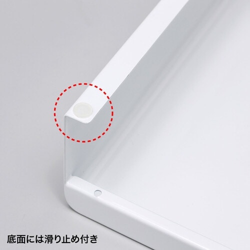 SANWA 電源タップ+USBポート付き机上ラック