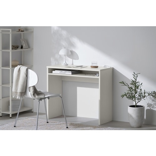 IRIS 207139 ウッドデスク ホワイト