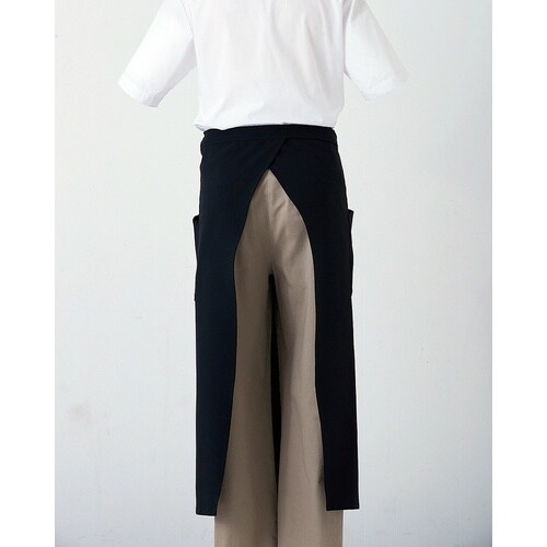 サンペックス ロング丈エプロン ブラック F