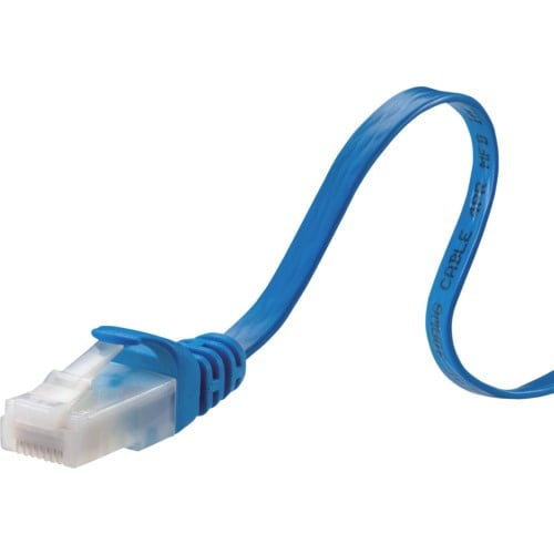 SANWA カテゴリ6フラットLANケーブル(ツメ