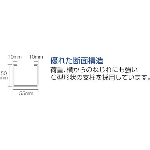 TRUSCO TUG型中量棚450kg 単体 18