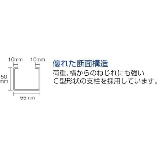 TRUSCO TUG型中量棚450kg 単体 18