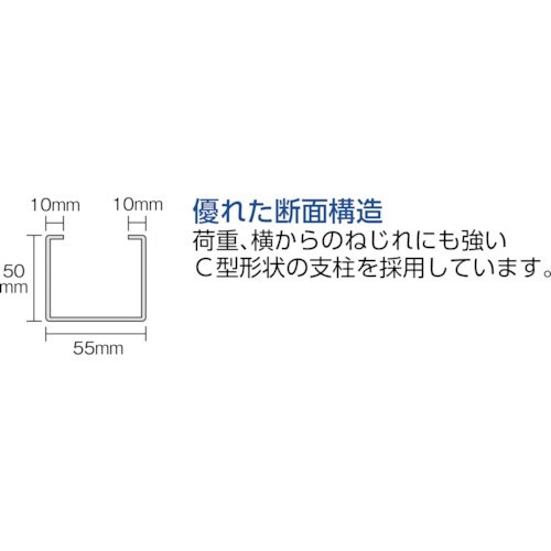 TRUSCO TUG型中量ボルトレス棚 600kg