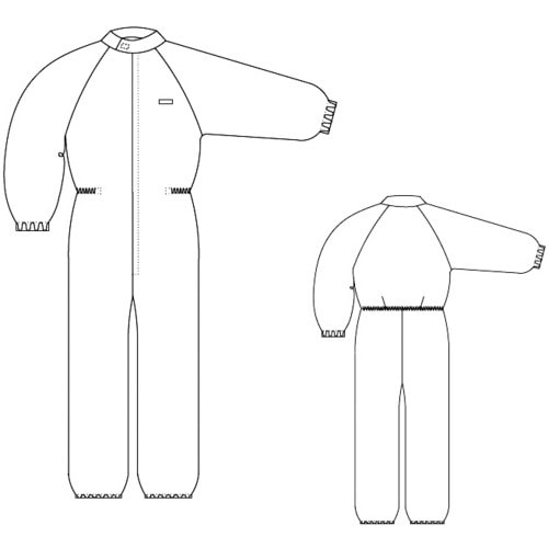 GOLDWIN クリーンルーム用ウェア フロントフ