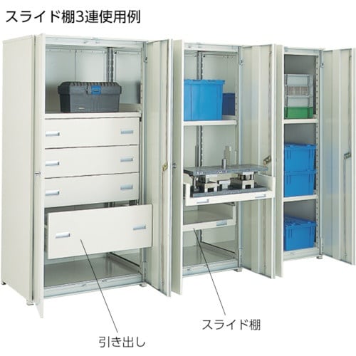 TRUSCO M3型棚 背板・側板付 W1800X