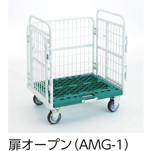 TRUSCO 折りたたみ式網台車 アミーゴカーゴ