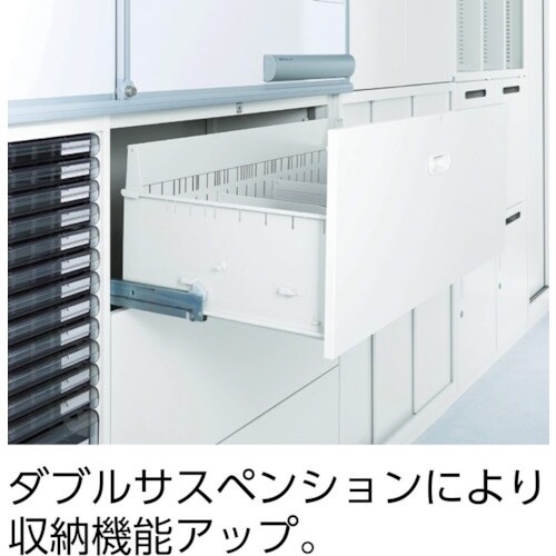 TRUSCO ユニット型壁面書庫 ラテラル4段 H