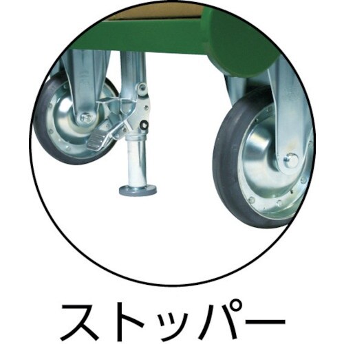 TRUSCO 鋼鉄製運搬車 900X600 Φ15