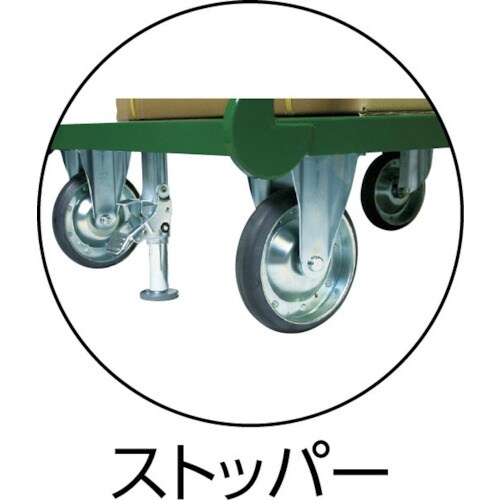 TRUSCO 鋼鉄製運搬車 900X600 導電性