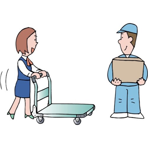 TRUSCO 鋼鉄製運搬車 800X450 Φ10