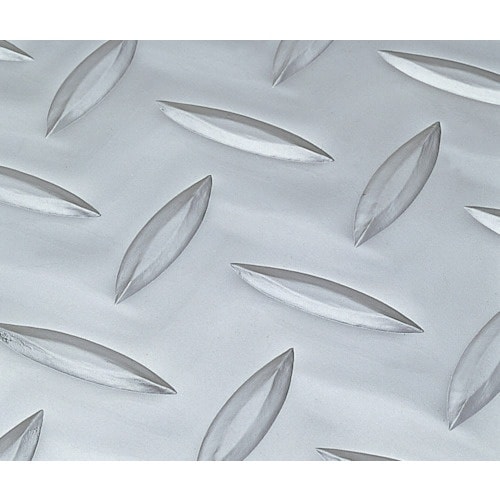 テラモト リサイクル長マット縞鋼板シルバー