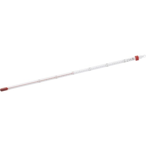 佐藤 アルコール棒状温度計 0ー50℃ 30cm