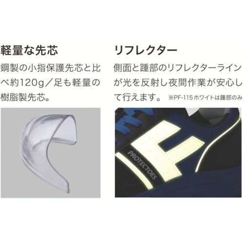 ミドリ安全 小指保護先芯入りスニーカー(マジックタ