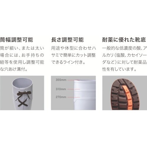 ミドリ安全 小指保護先芯入り安全長靴26.5 21